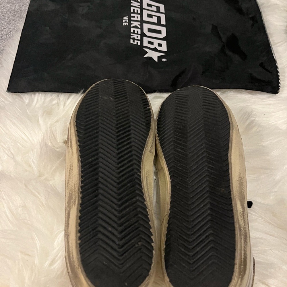 Golden Goose Super Star Sneakers Shoes Genuine Calf Hair Leather Authentic 41 - Picture 4 of 5
